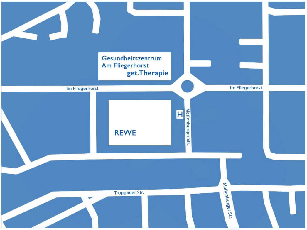 Lageplan des Therapiezentrums
