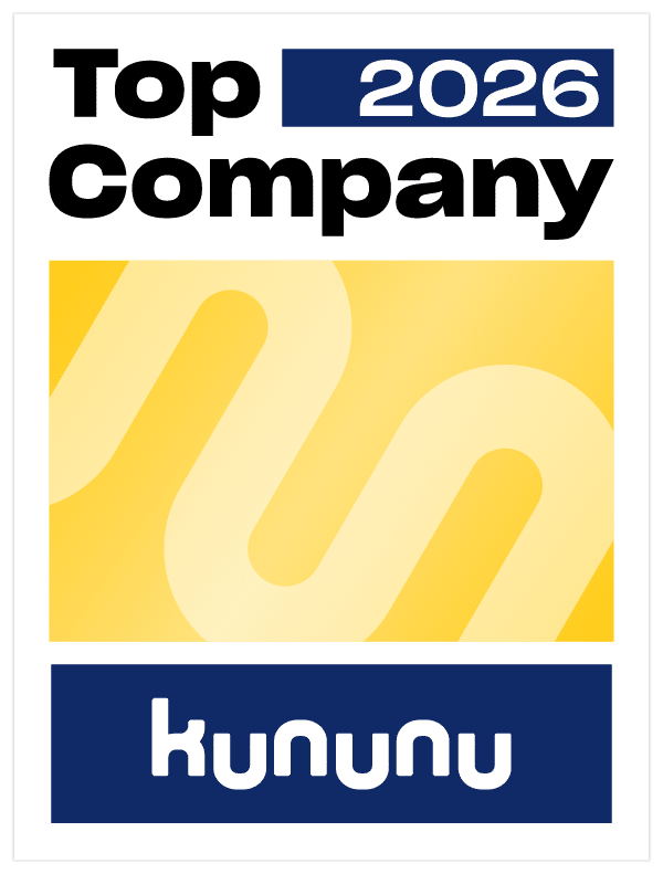 kununu topcompanybadge 2026 rgb wframe